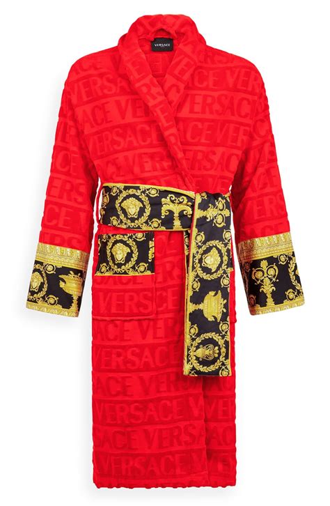 red versace robe|versace robe discount.